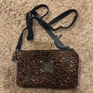 Adorable upcycled Keep It Gypsy LV crossbody bag.